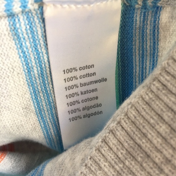 M / Vintage LaCoste Striped Crewneck Sweater - Picture 4 of 7